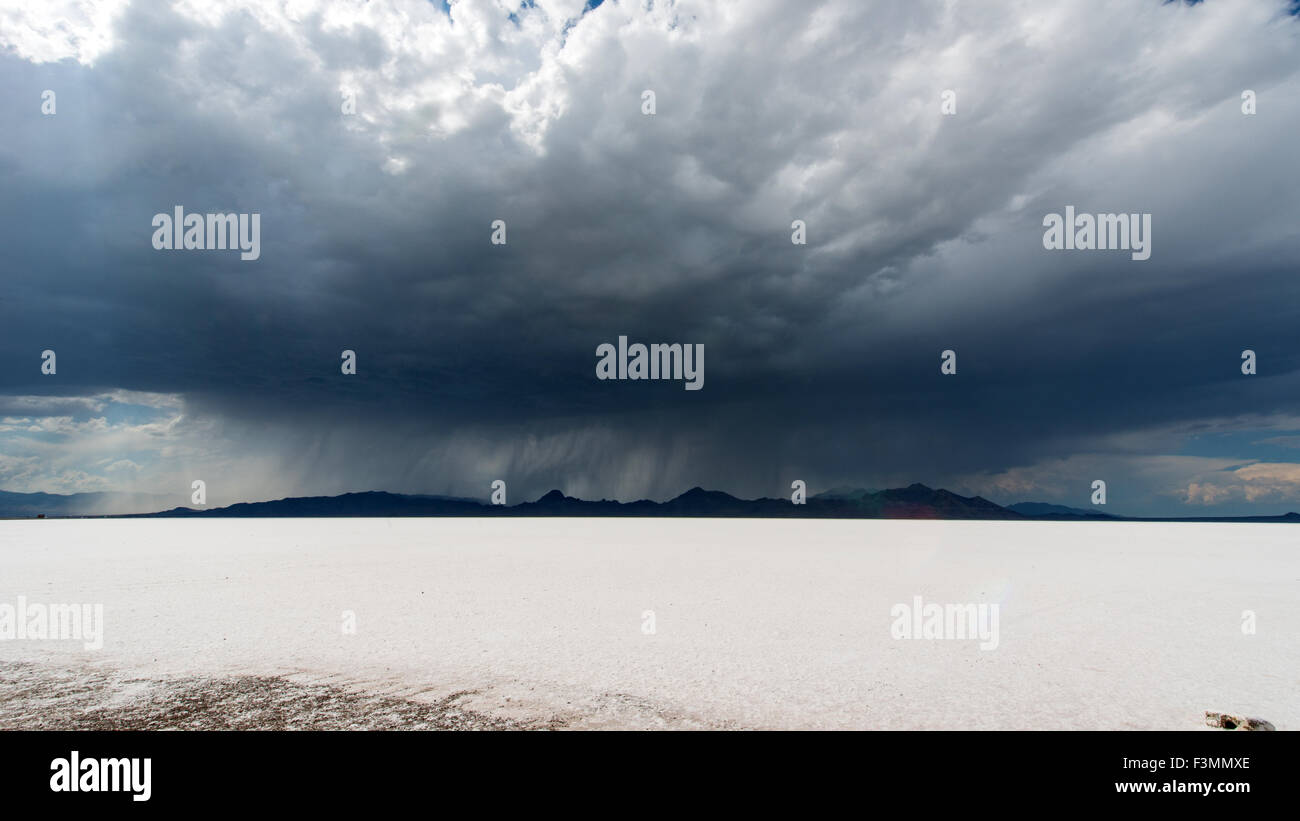Bonneville salt flats, Utah Stock Photo Alamy