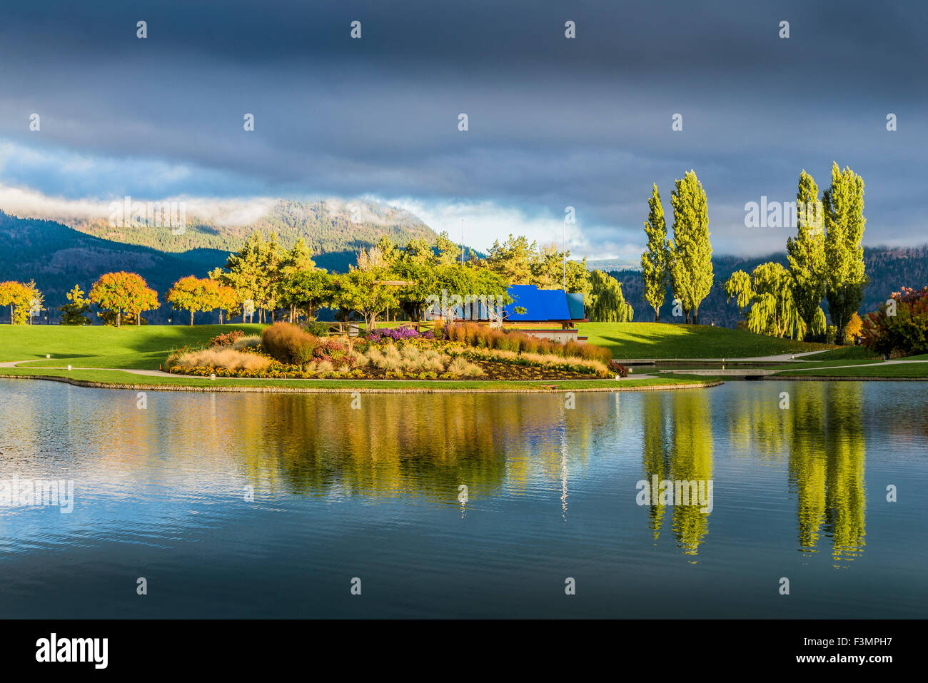 Waterfront Park, Kelowna, Okanagan Valley, British Columbia, Canada Stock Photo