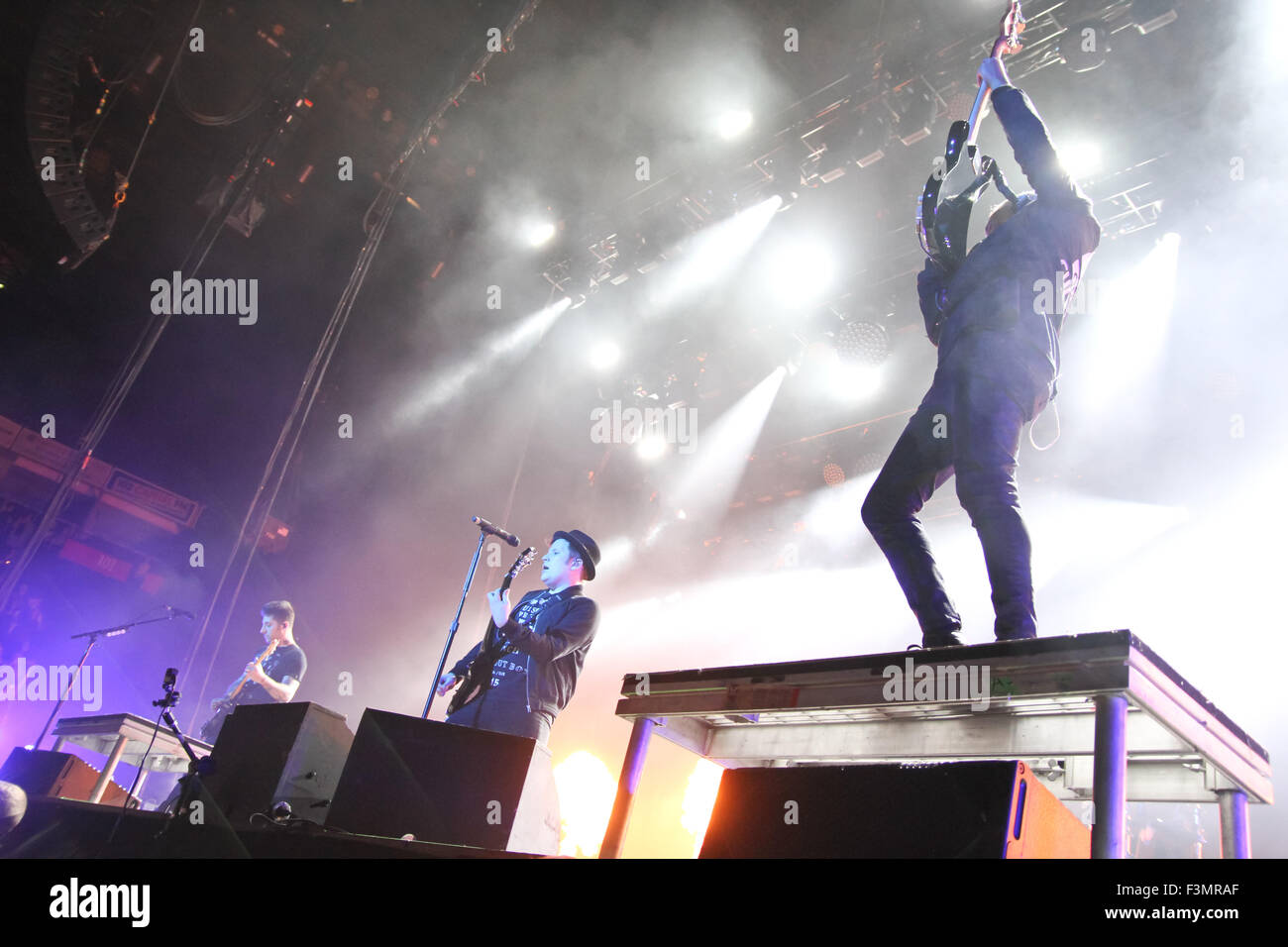 Manchester, UK. 9th October, 2015. Fall Out Boy perform live at Manchester Arena Credit:  Simon Newbury/Alamy Live News Stock Photo