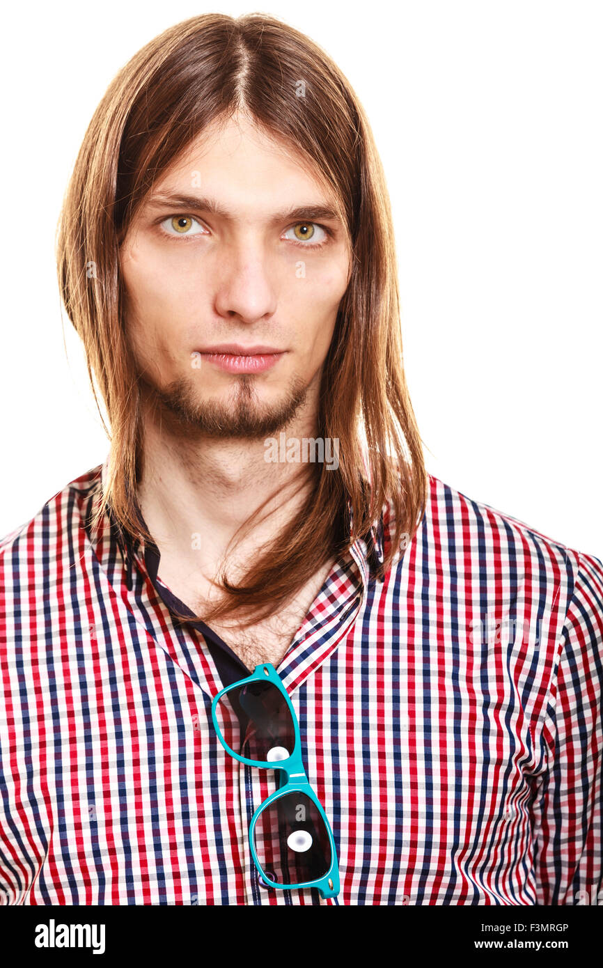 Long hair guy hi-res stock photography and images - Alamy