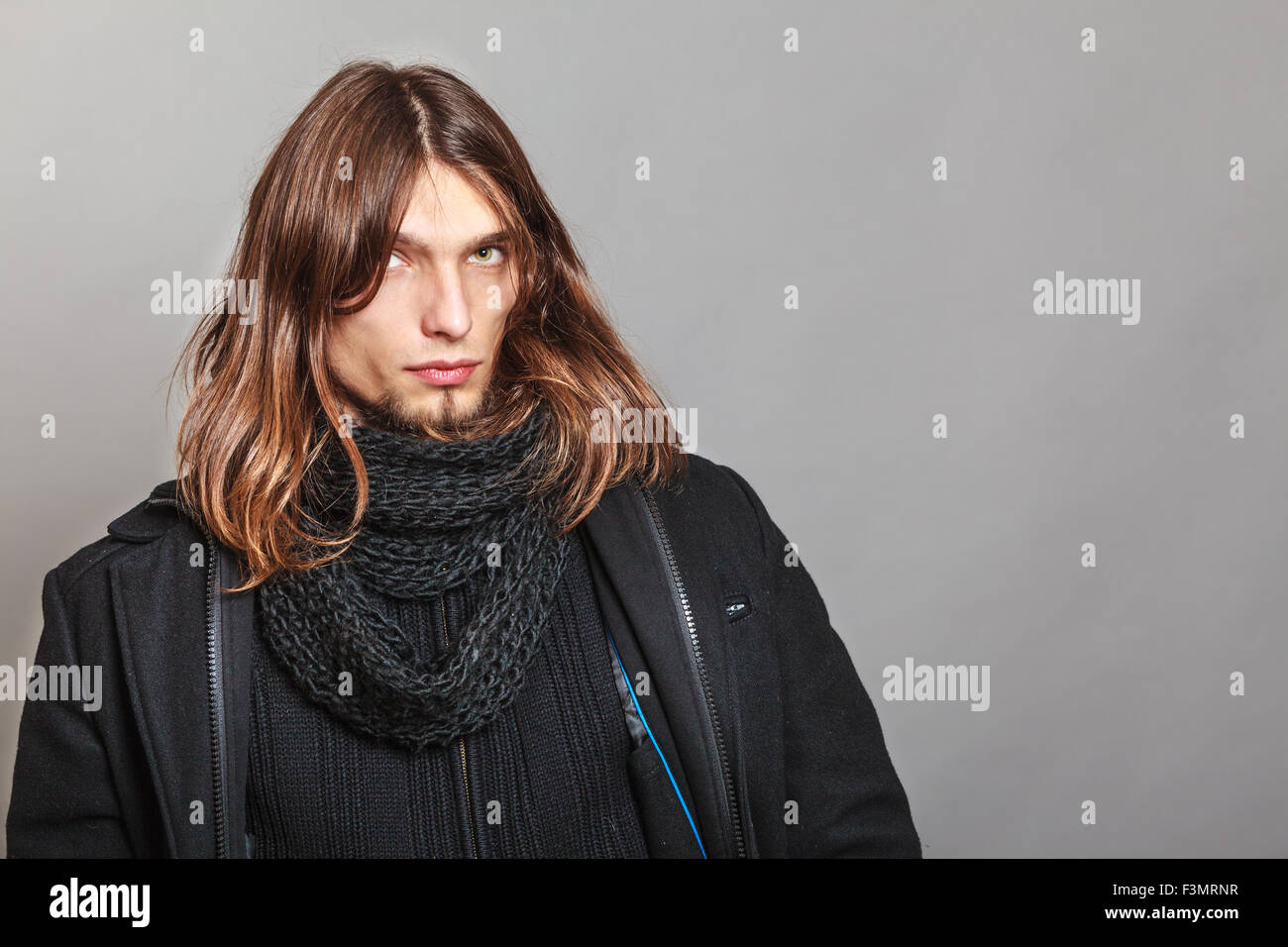 Male posing wearing winter jacket hi-res stock photography and images ...