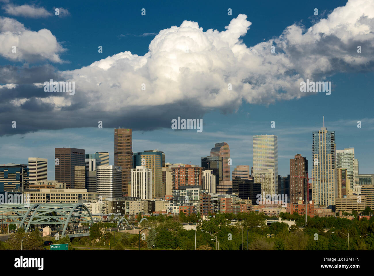 Denver, Colorado Skyline Stock Photo