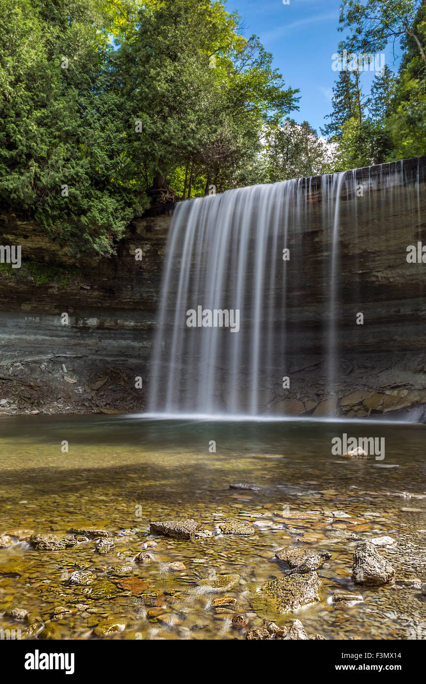 Bridal Veil Falls on Manitoulin Island Stock Photo Alamy