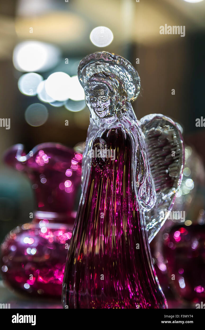 A glass ornament at a gift shop in Niagara. Stock Photo