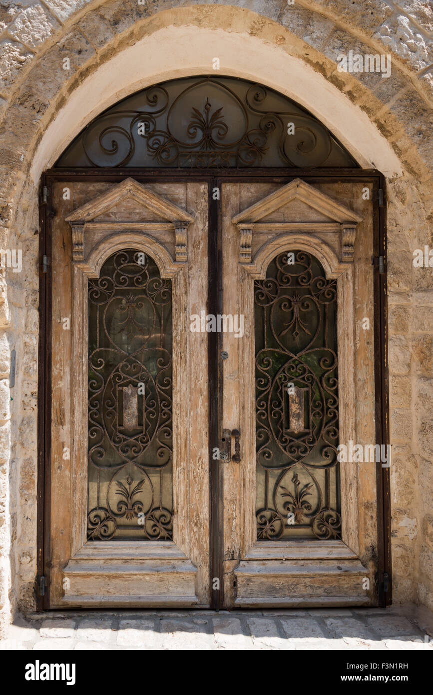 Ancient doors in Jaffa, Israel Stock Photo - Alamy