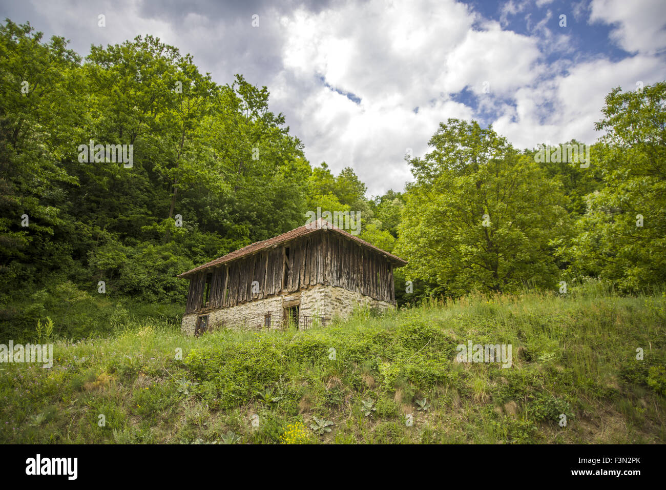 Old house in the nature Stock Photo