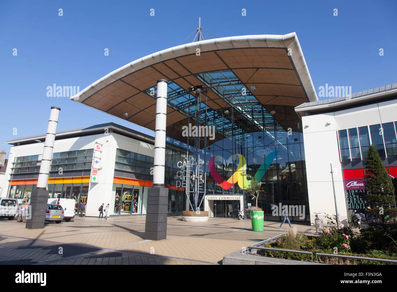 Calais , France , commercial centre for shopping for dutyfree goods like wine to export back to