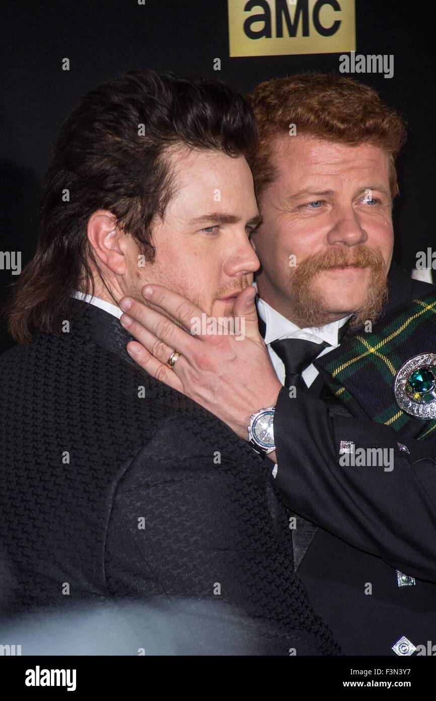 New York, NY, USA. 9th Oct, 2015. Josh McDermitt, Michael Cudlitz at