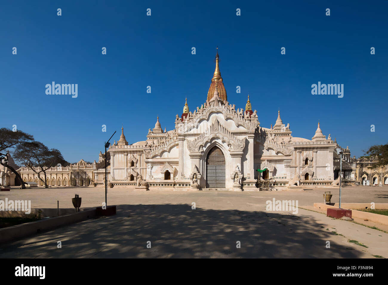 Ananda temple at the archaeological site of Bagan, Myanmar. Stock Photo