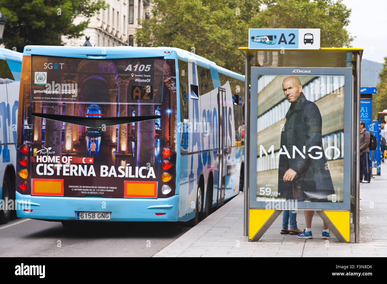 Street billboard by JCDecaux advertising Mango fashion ...
