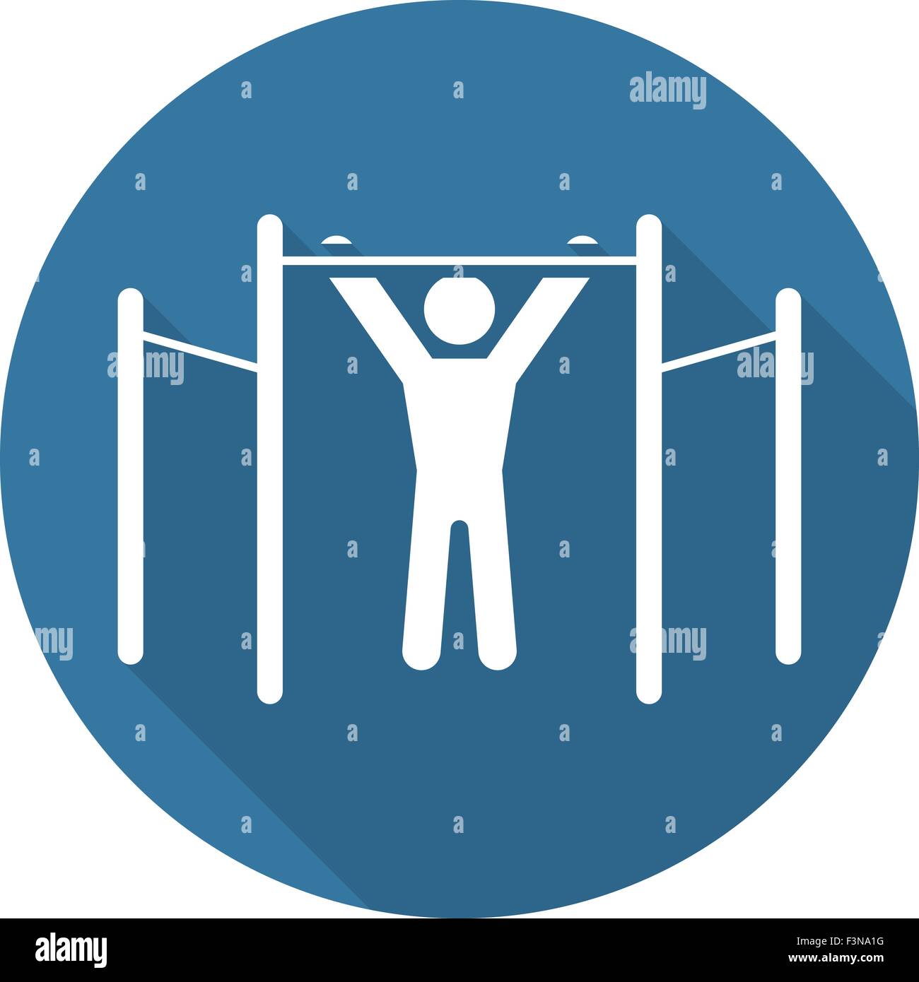 Workout Icon. Flat Design. Stock Vector