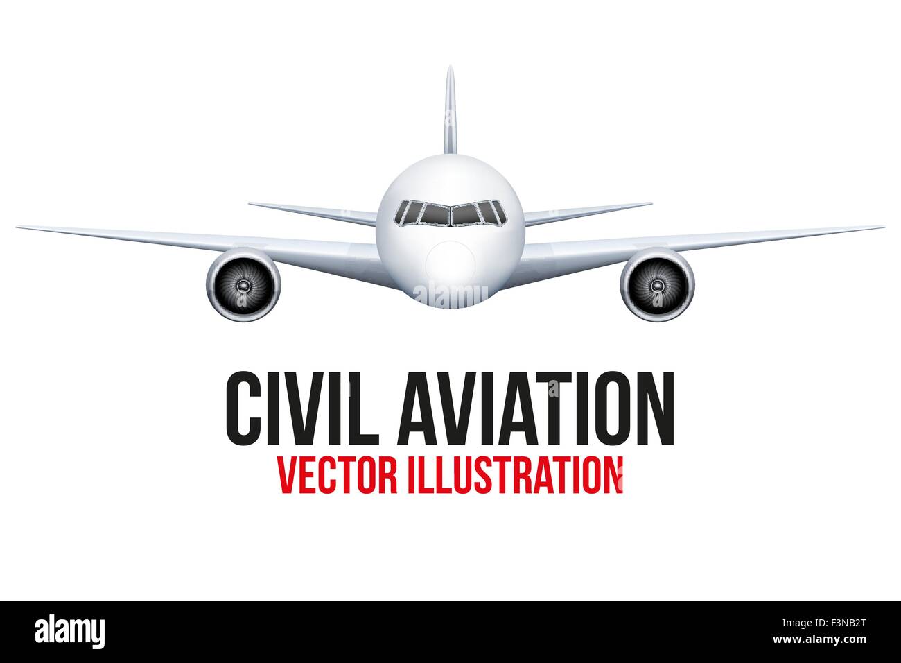 Civil Aircraft Stock Vector