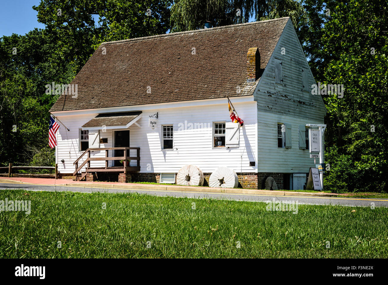 Wye Grist Mill, 900 Wye Mills Road, Wye Mills, Maryland Stock Photo Alamy