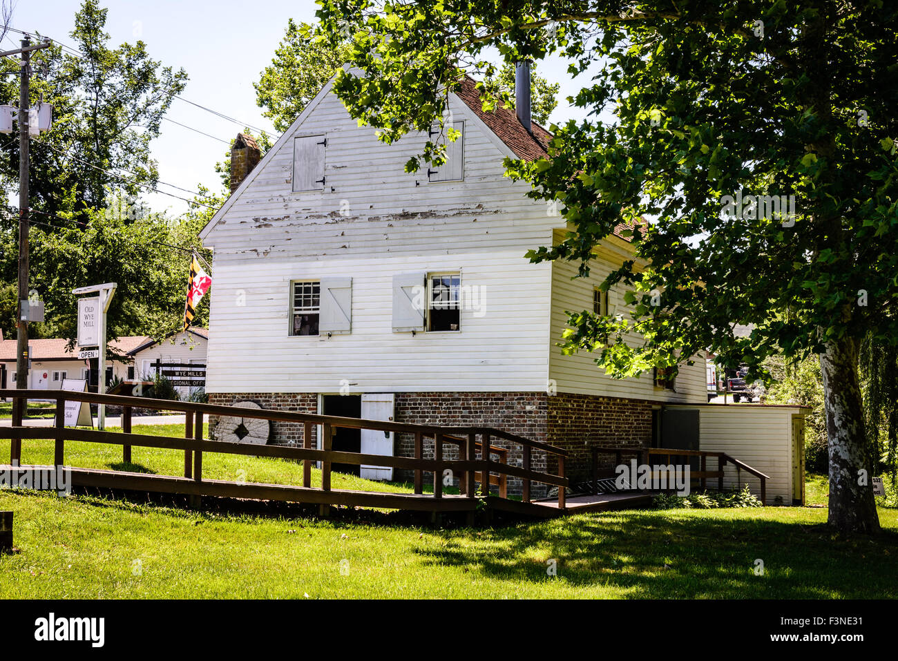 Wye Grist Mill, 900 Wye Mills Road, Wye Mills, Maryland Stock Photo Alamy