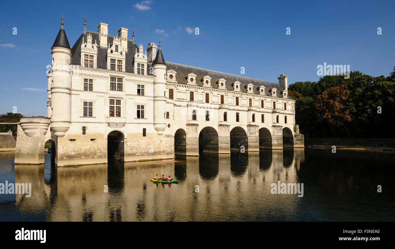 Château de Chenonceau, Indre-et-Loir, France. The château in its current form was built between 1513 and 1517 Stock Photo