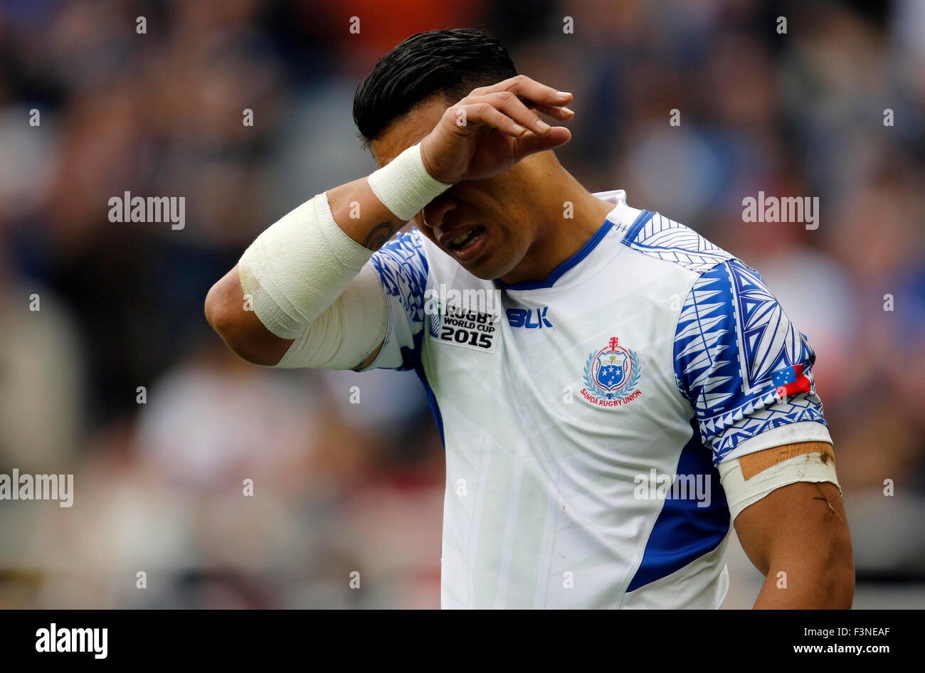 Newcastle Upon Tyne, UK. 10th Oct, 2015. George Pisi Samoa V Scotland ...