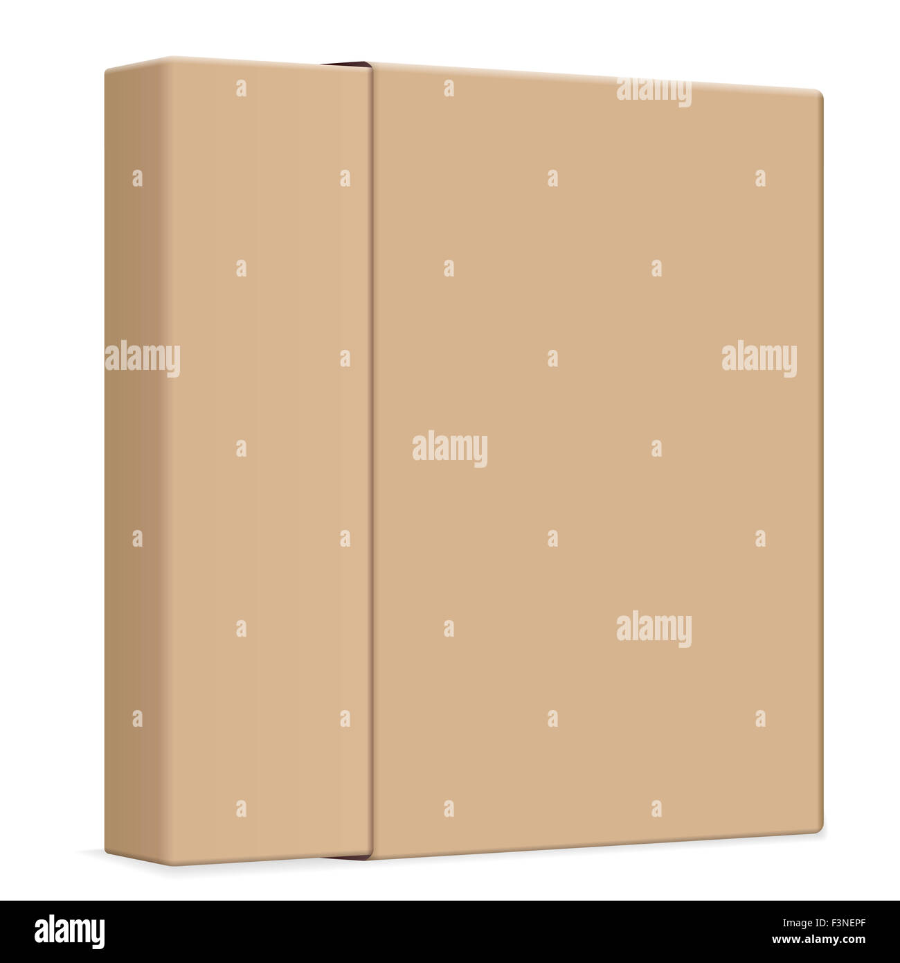 Blank paper box on a white background Stock Photo - Alamy