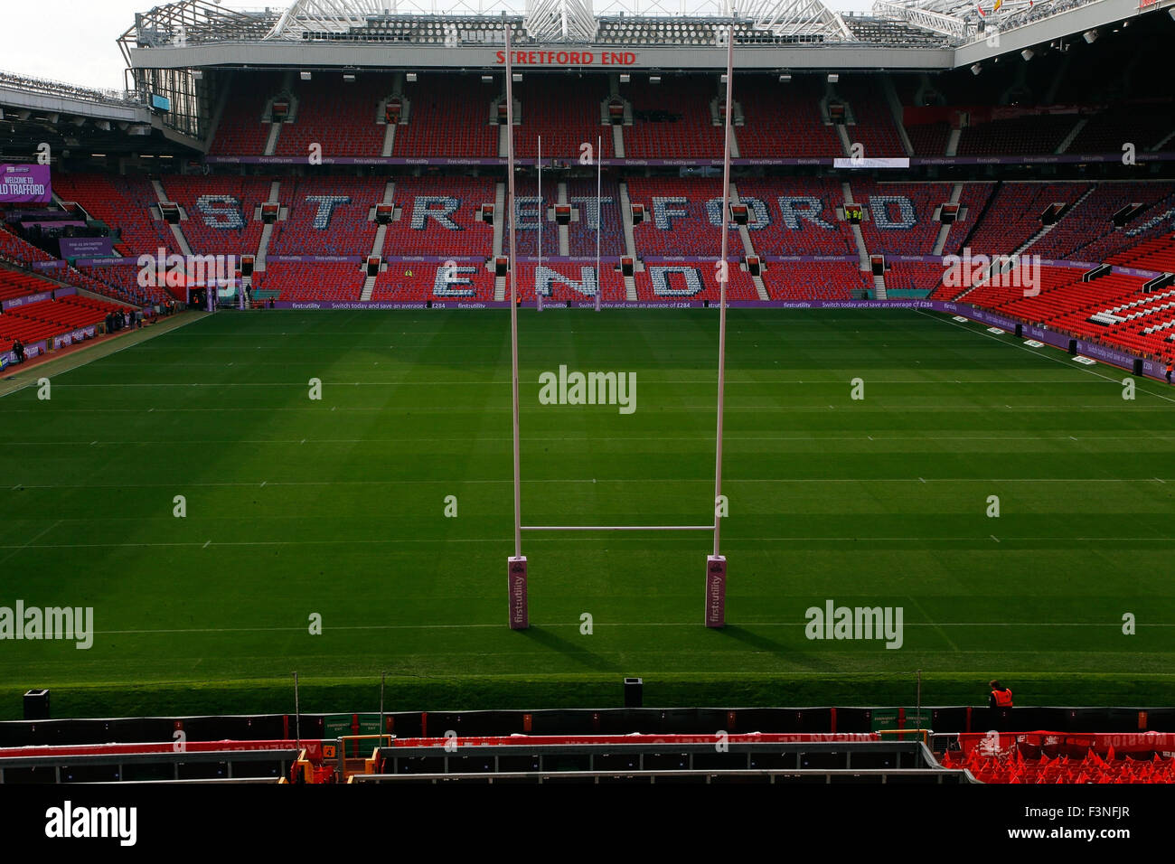 Old Trafford, Manchester, UK. 10th Oct, 2015. Rugby League Grand Final.  Leeds Rhinos versus Wigan Warriors. A view inside the stadium Credit:  Action Plus Sports/Alamy Live News Stock Photo - Alamy