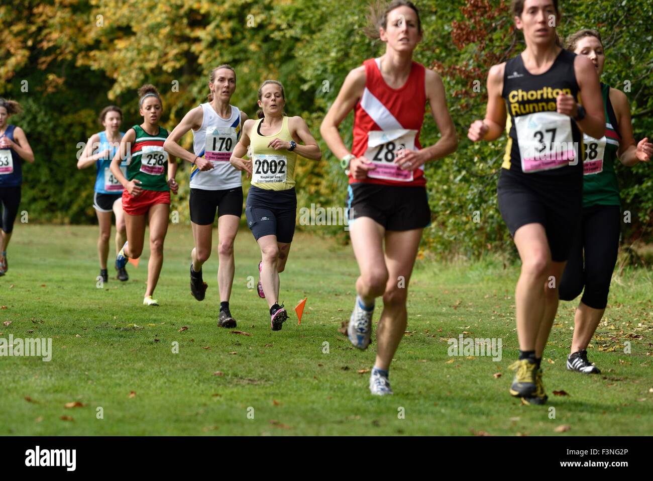 Stockport UK 10th October 2015 The Manchester Area CrossCountry League gets started at Woodbank