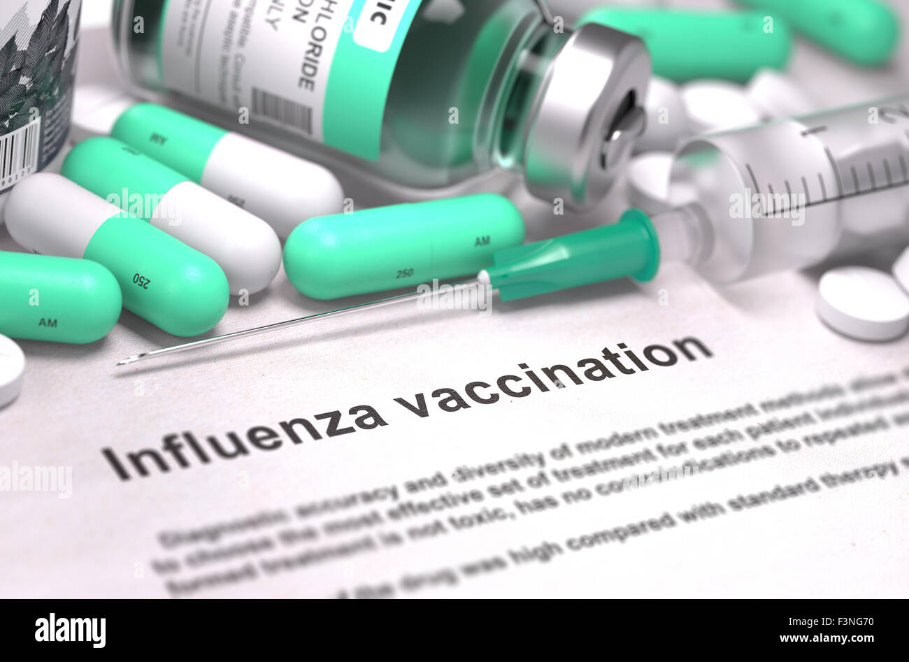 Influenza Vaccination. Medical Concept. Stock Photo