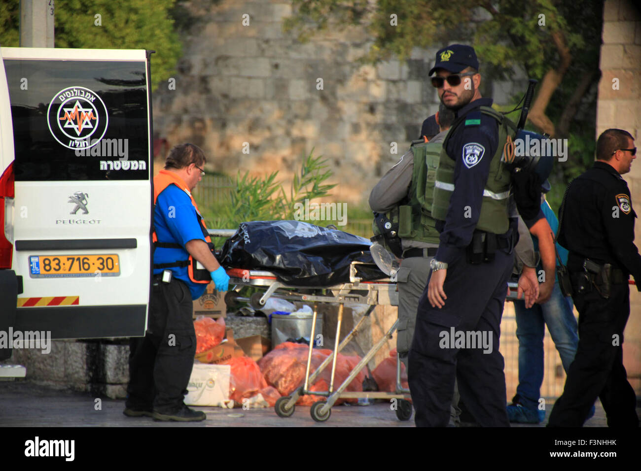 Jerusalem, Jerusalem, Palestinian Territory. 10th Oct, 2015. Israeli ...