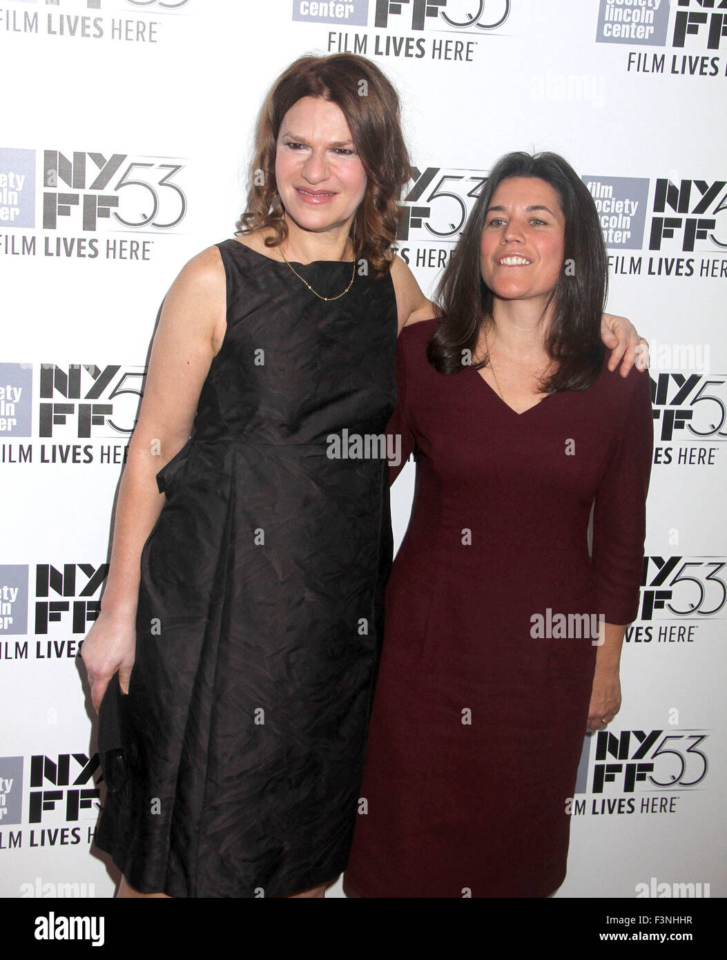 New York, New York, USA. 9th Oct, 2015. Actress SANDRA BERNHARD and SARA SWITZER attend the 2015