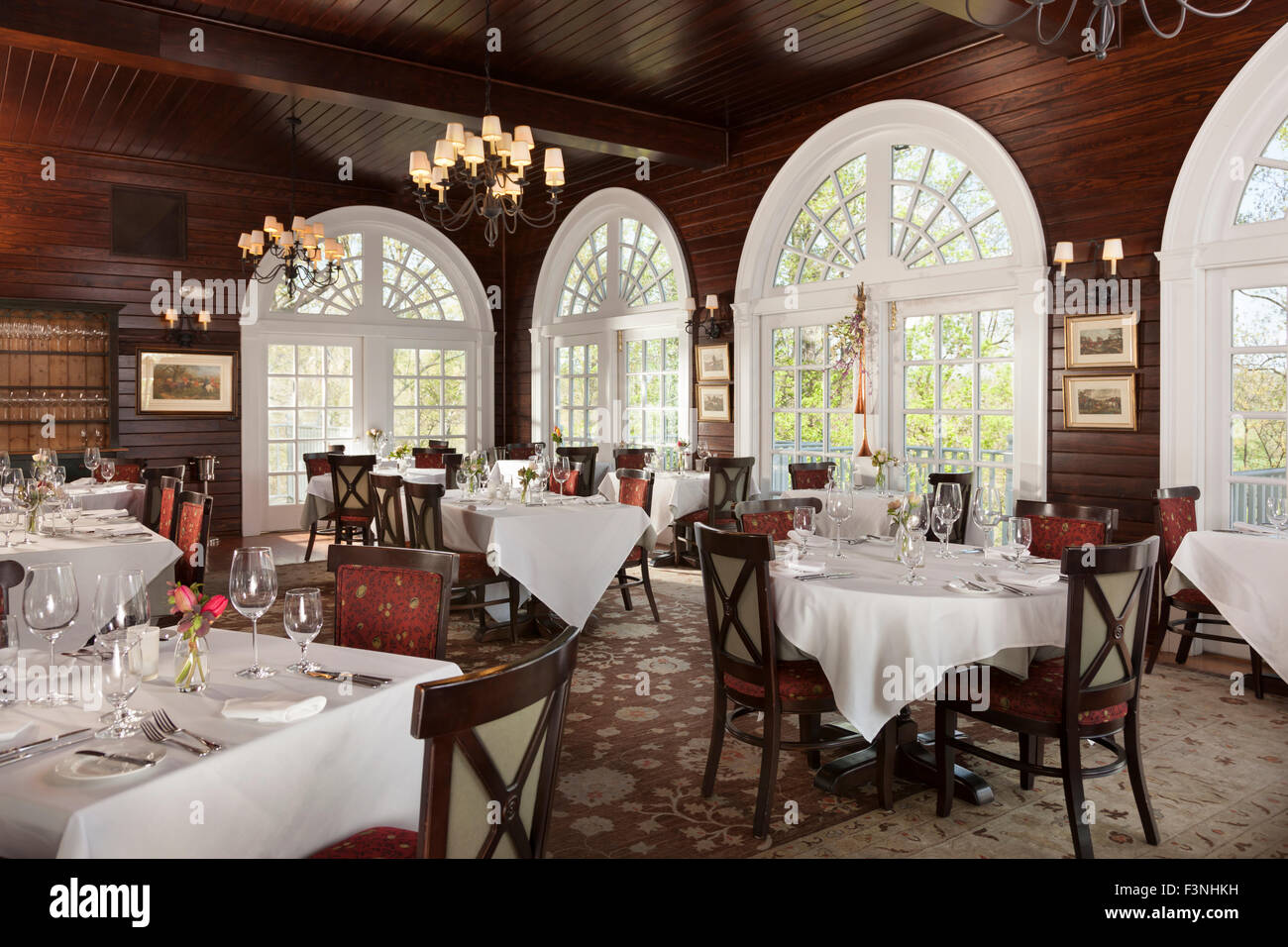Dining Room at Goodstone Inn, Middleburg, Virginia, USA Stock Photo Alamy