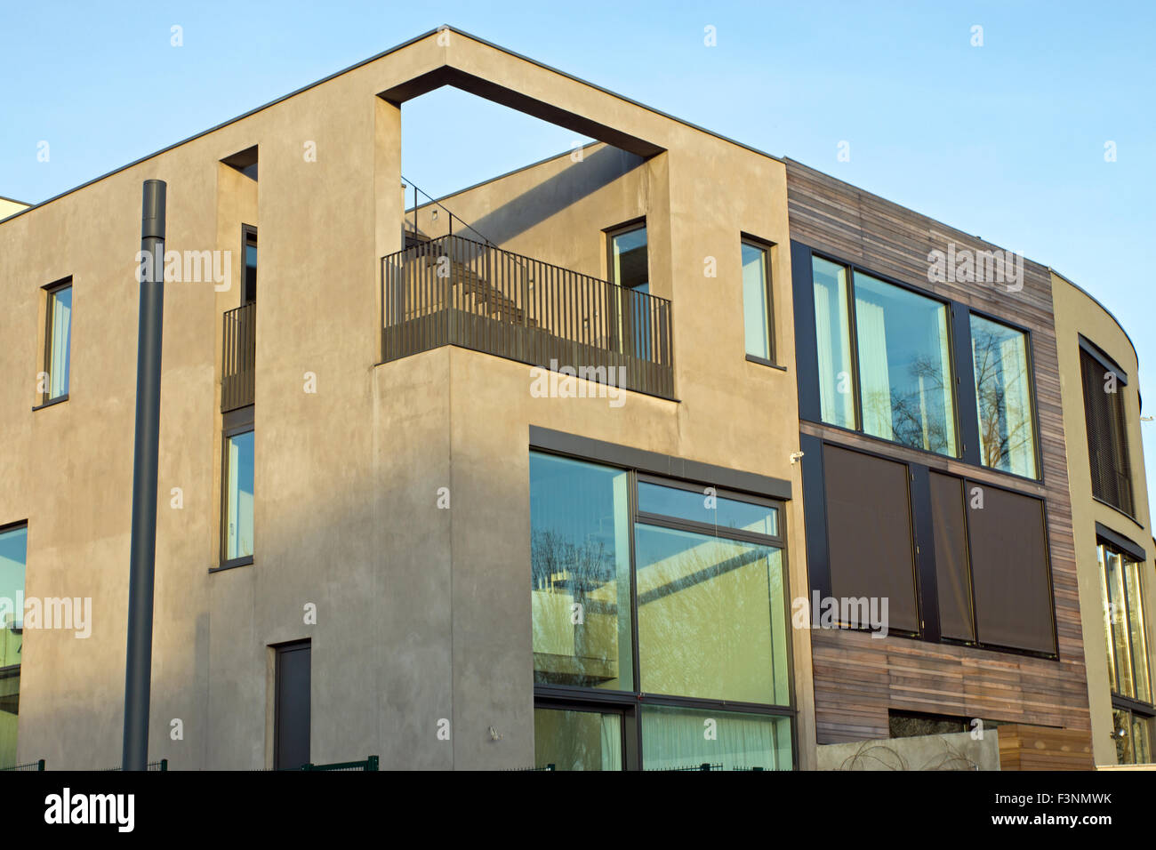 A modern apartment house with concrete walls Stock Photo - Alamy - Apartment Renovation With Concrete Walls And Windows And Doors And Floors