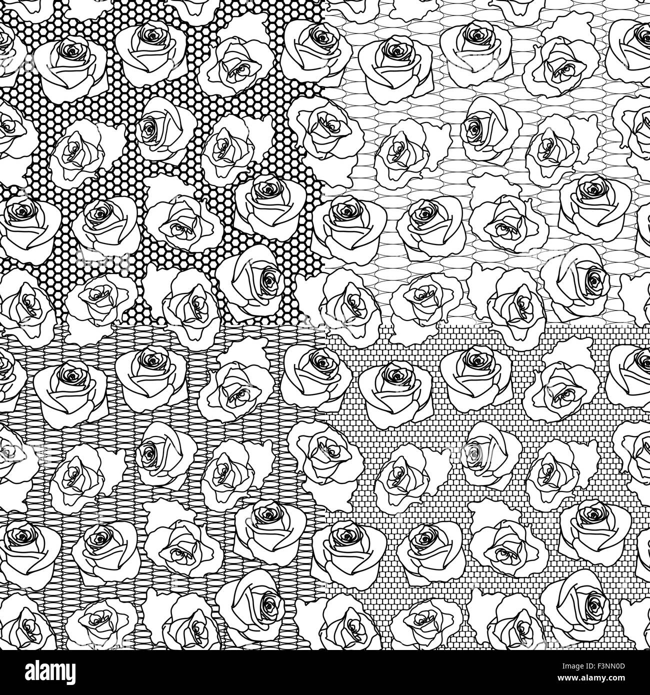 Rose lattice Stock Vector Images - Alamy