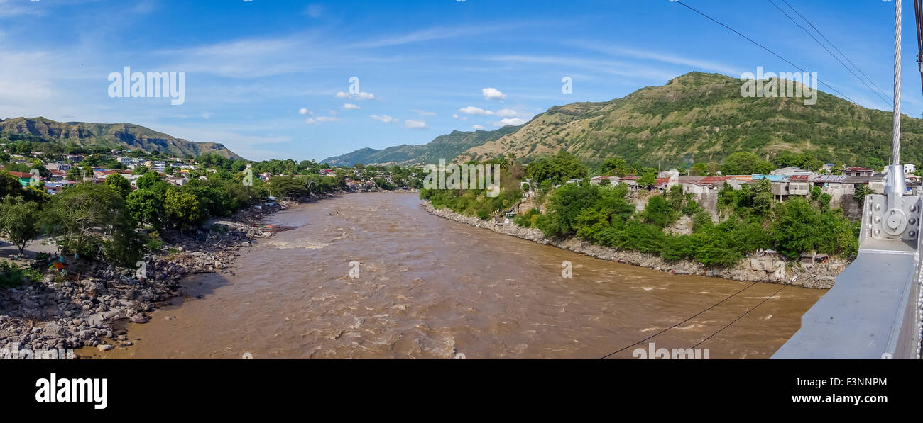 Magdalena river near the town of Honda, Colombia Stock Photo