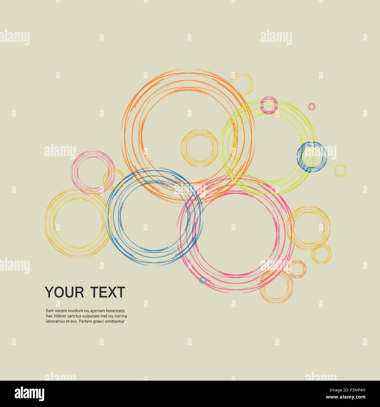 Line in a circle concept Stock Vector Images - Alamy