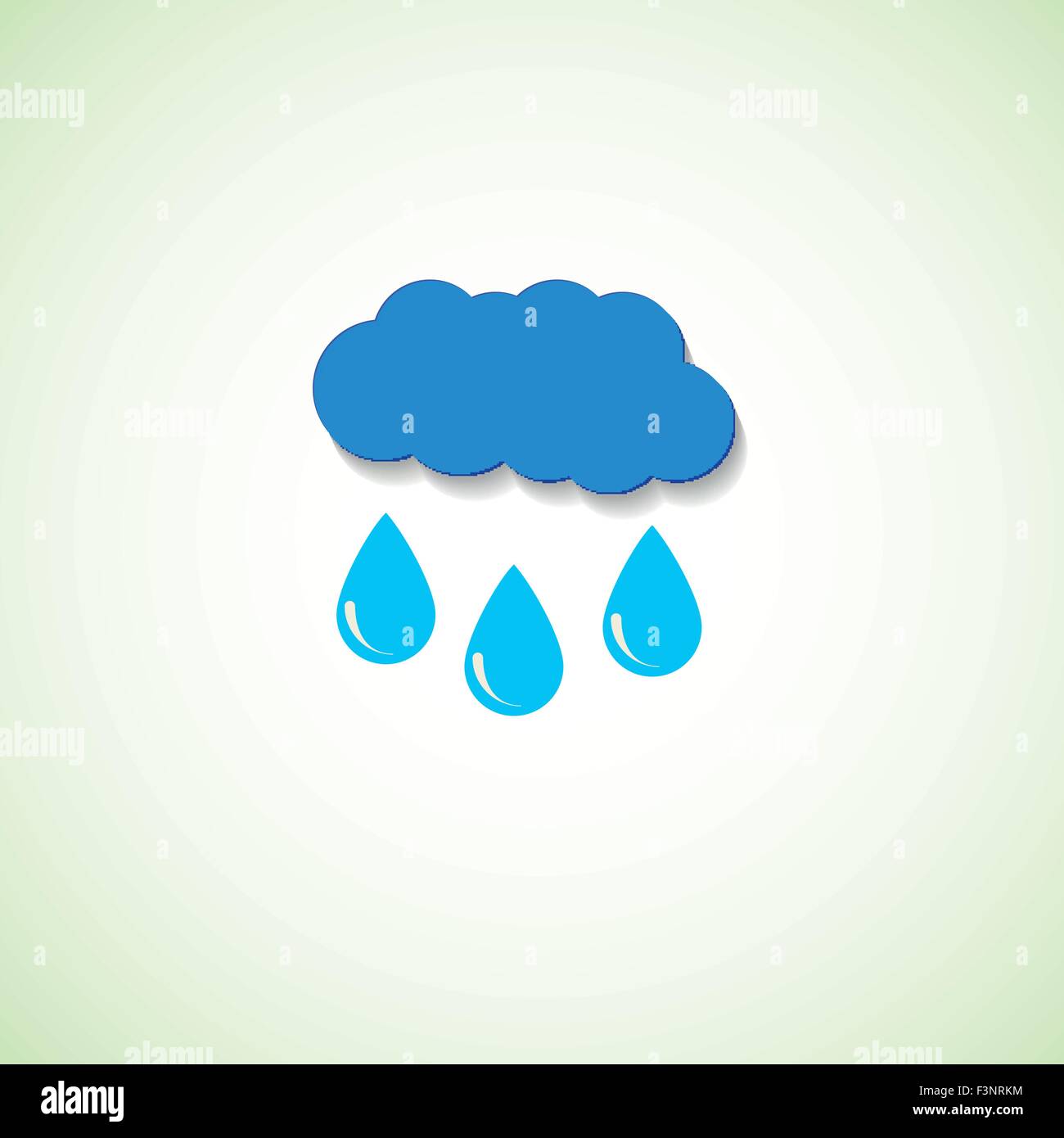 Vector cloud and raindrops eps Stock Vector Image & Art - Alamy