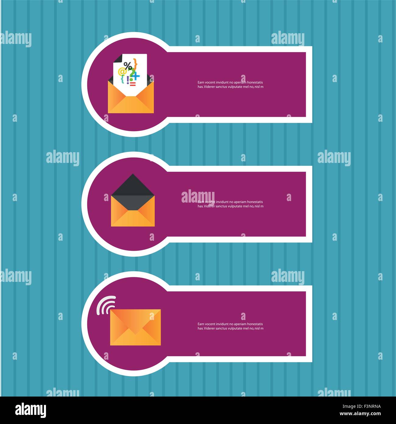 Three stickers with letters, eps Stock Vector Image & Art - Alamy