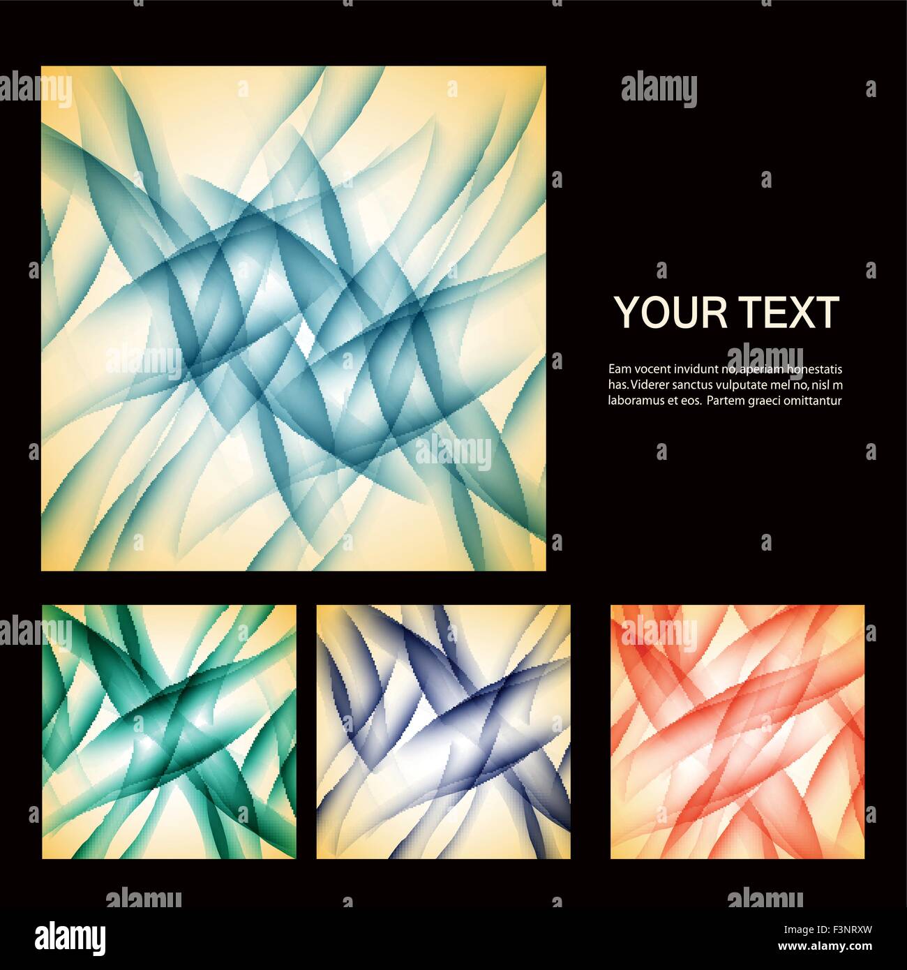 Set of vector abstract line background EPS10 Stock Vector Image & Art ...