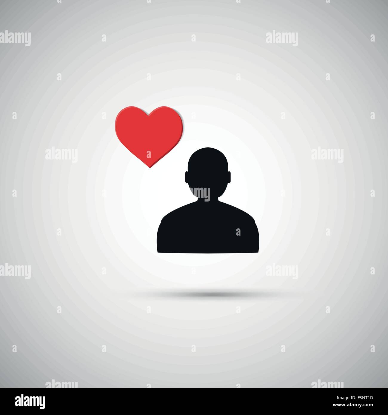 Flat icon human heart on a gray background Stock Vector Image & Art - Alamy