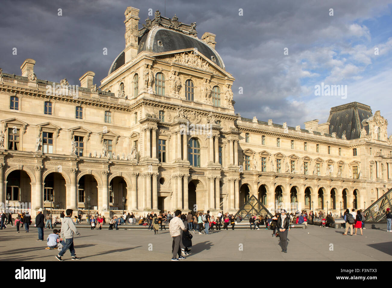 The Louvre Museum.  Paris, France. Stock Photo