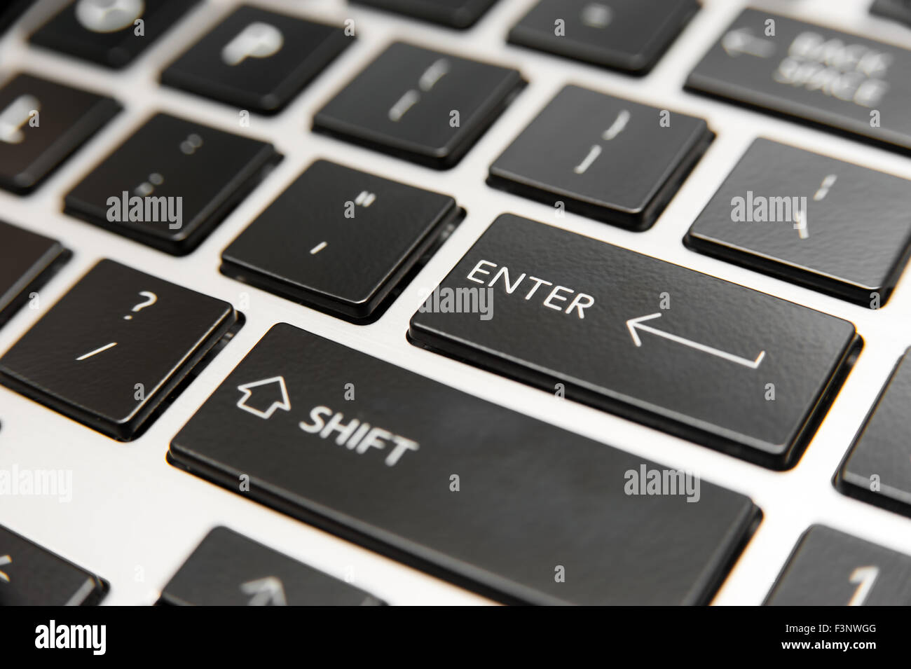 Laptop computer keyboard closeup Stock Photo Alamy