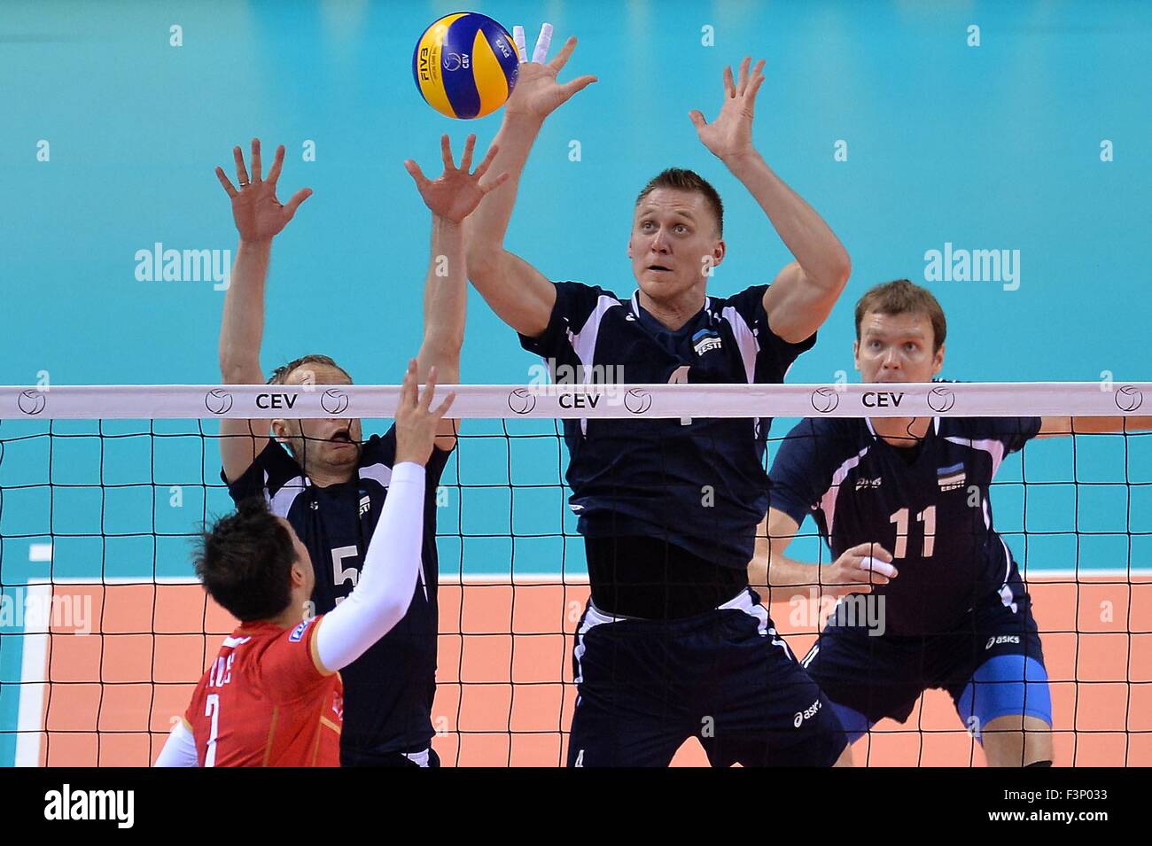 Turin, Italy. 10th Oct, 2015. 2015 Men’s European Volleyball