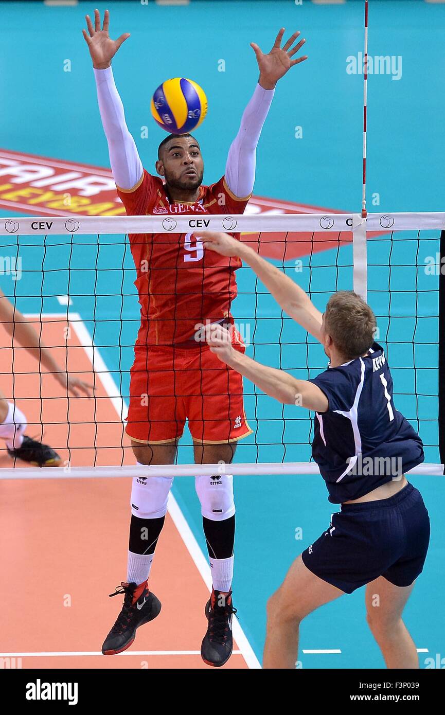Turin, Italy. 10th Oct, 2015. 2015 Men’s European Volleyball
