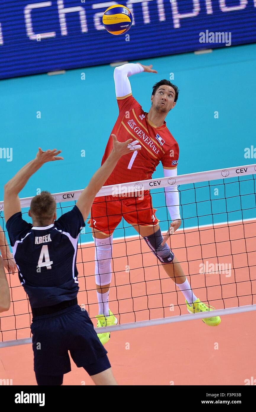 Turin, Italy. 10th Oct, 2015. 2015 Men’s European Volleyball