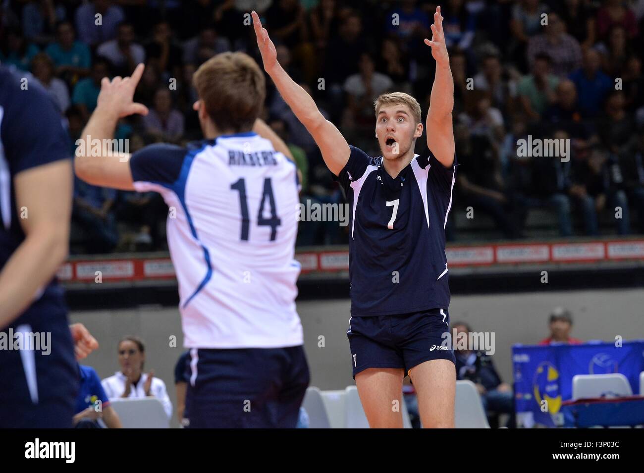 Turin, Italy. 10th Oct, 2015. 2015 Men’s European Volleyball