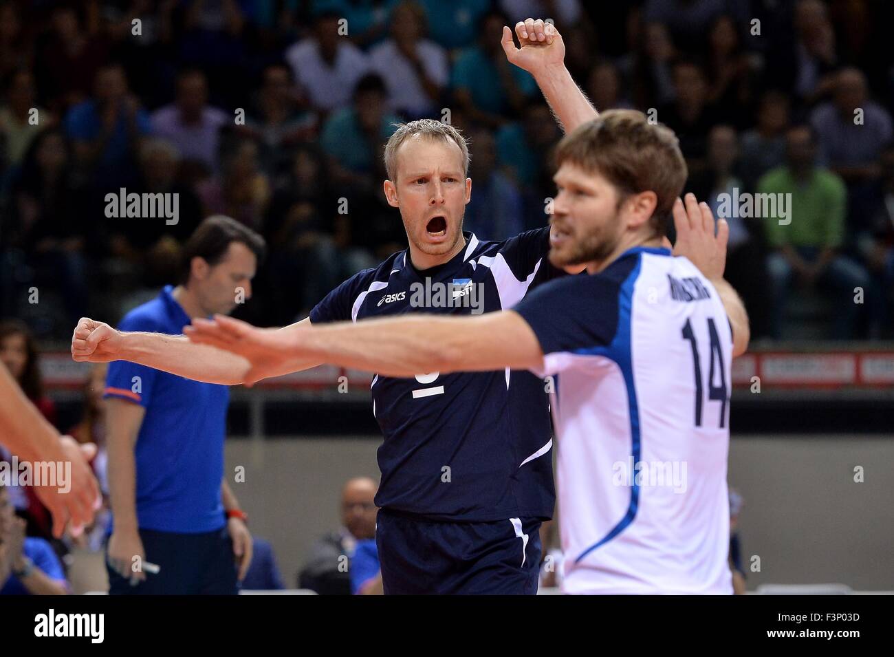 Turin, Italy. 10th Oct, 2015. 2015 Men’s European Volleyball