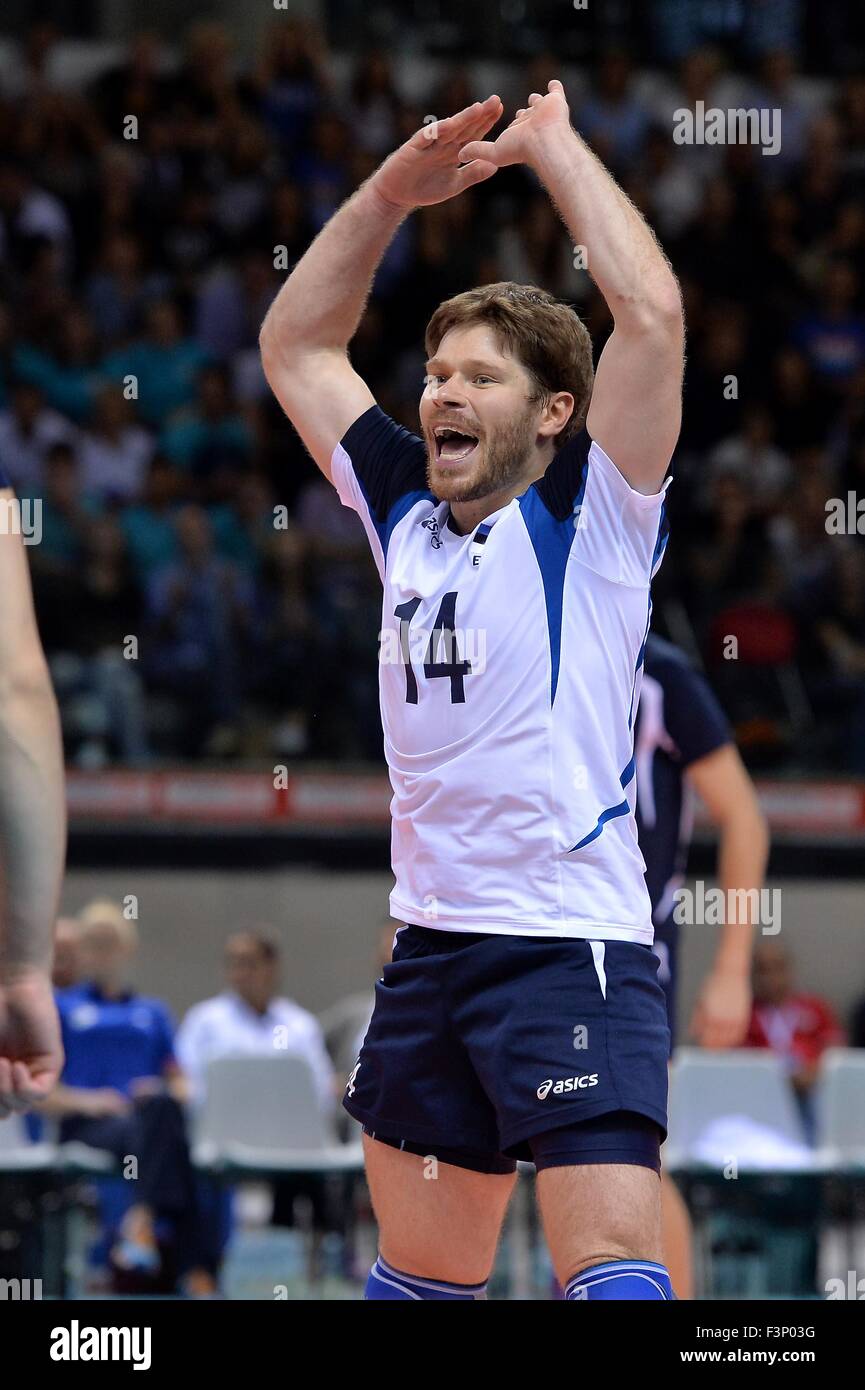 Turin, Italy. 10th Oct, 2015. 2015 Men’s European Volleyball