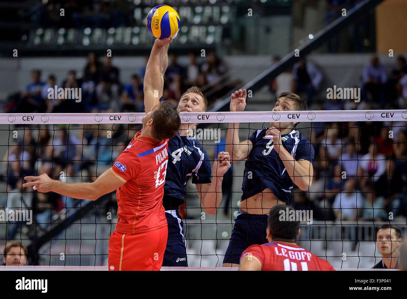 Turin, Italy. 10th Oct, 2015. 2015 Men’s European Volleyball