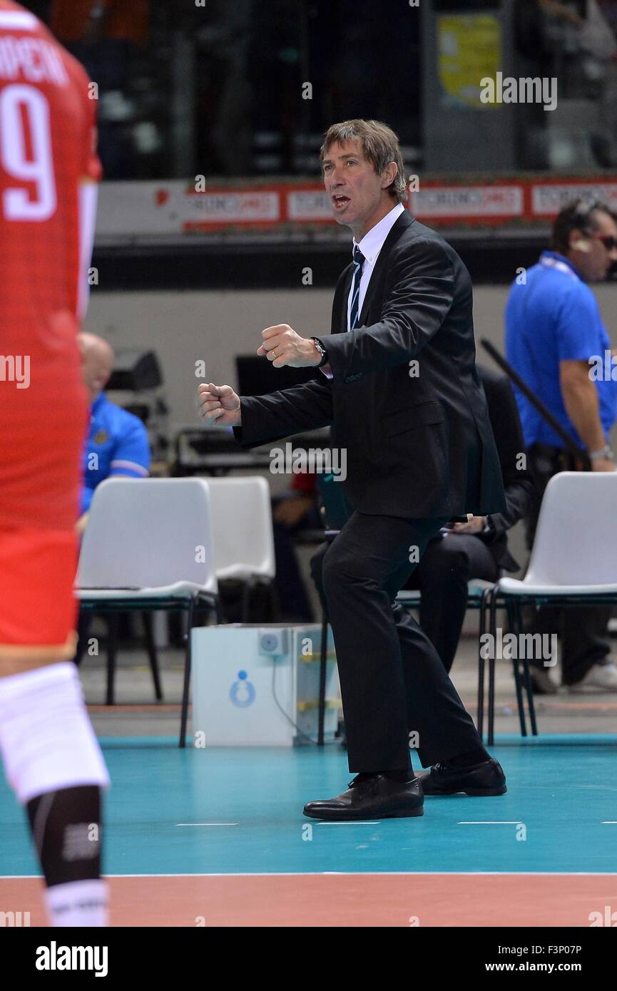 Turin, Italy. 10th Oct, 2015. 2015 Men’s European Volleyball
