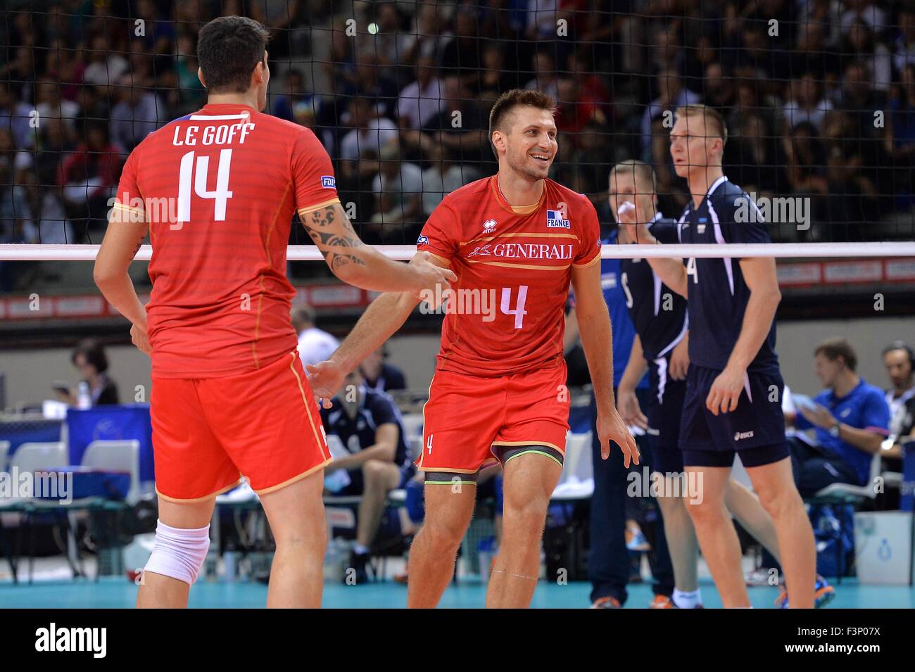 Turin, Italy. 10th Oct, 2015. 2015 Men’s European Volleyball