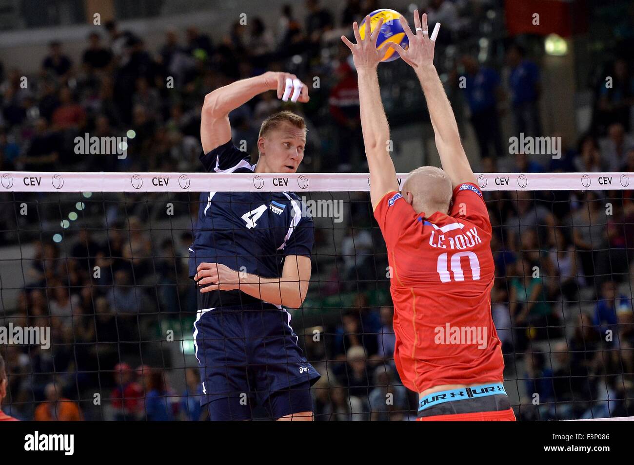 Turin, Italy. 10th Oct, 2015. 2015 Men’s European Volleyball