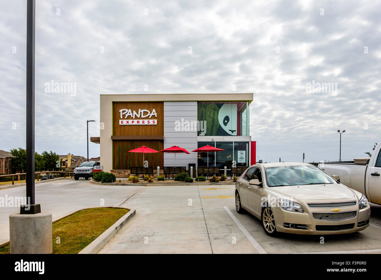 Panda Express, a chain Chinese restaurant serving fast meals in Oklahoma Cily, Oklahoma, USA. Stock Photo