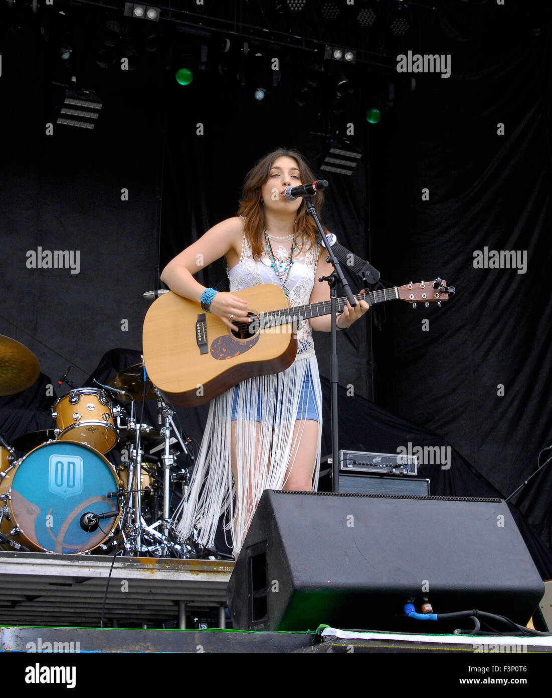 Manhattan, Kansas 6-25-2015 Sasha McVeigh, UK, British Country singer ...