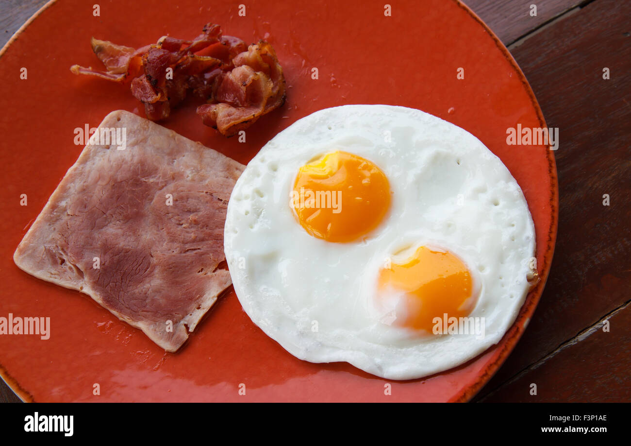 Bacon egg breakfast Stock Photo - Alamy